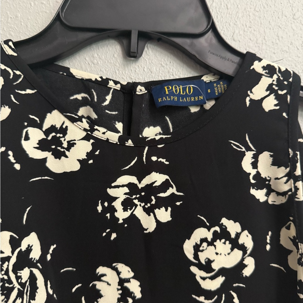 Polo Ralph Lauren Black and White Floral Dress